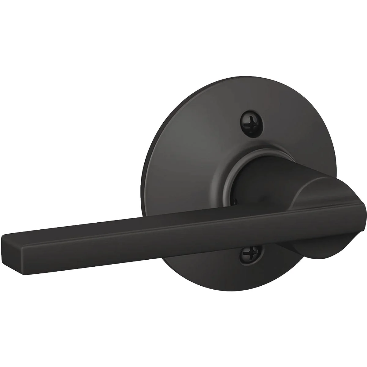 Artisan Schlage Latitude Lever Matte Black Non-Turning Lock Effective
