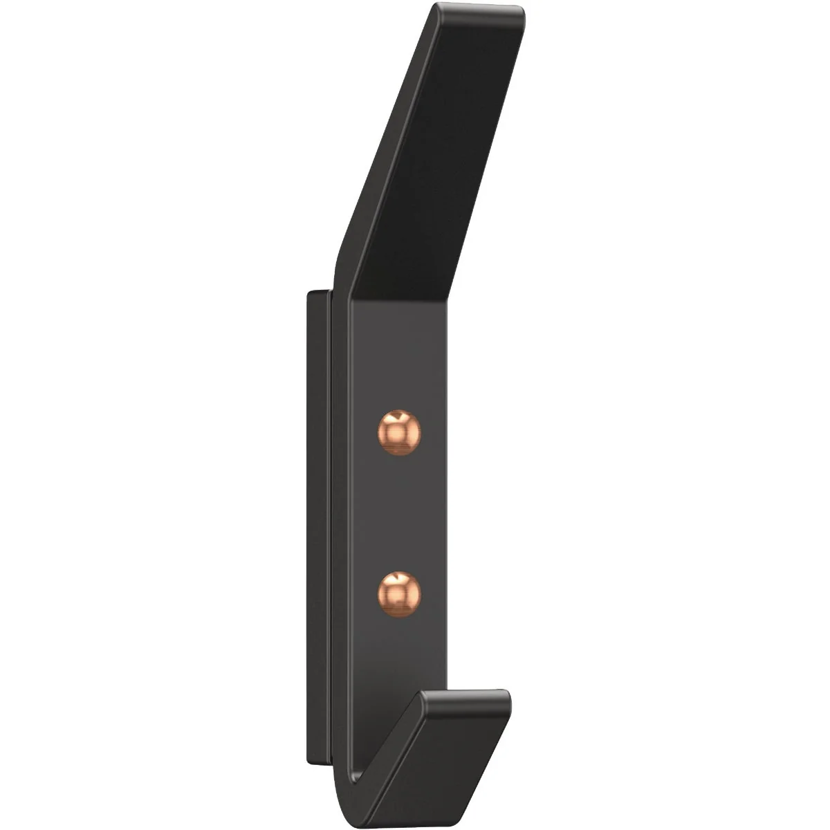 Detailed National Hardware 4-3 4 In. Matte Black Reed Geometric Hook Traditional