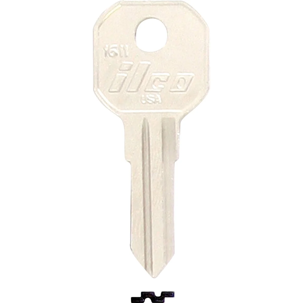 Safe ILCO Nickel Plated Gas Cap Key 10-Pack Natural