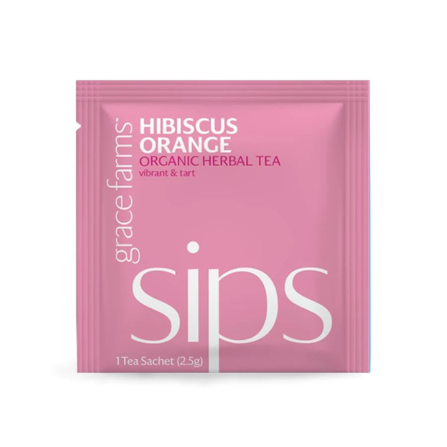 Casual Organic HIBISCUS ORANGE Herbal Tea 100 Count Solid