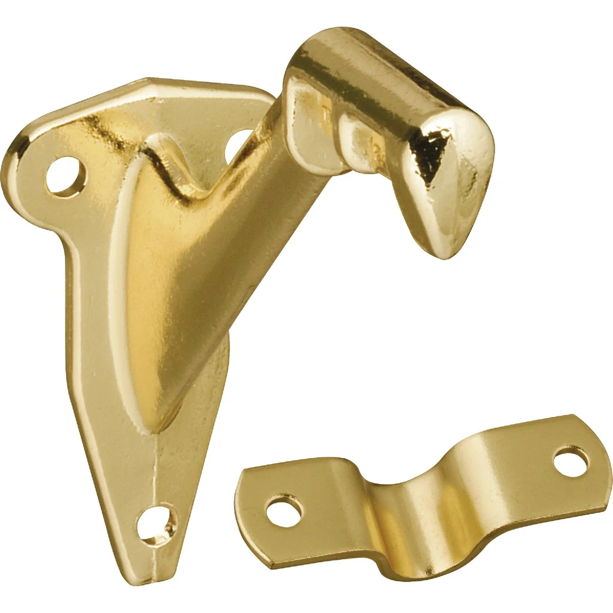Functional National Bright Brass Handrail Bracket with Fasteners Top-Quality