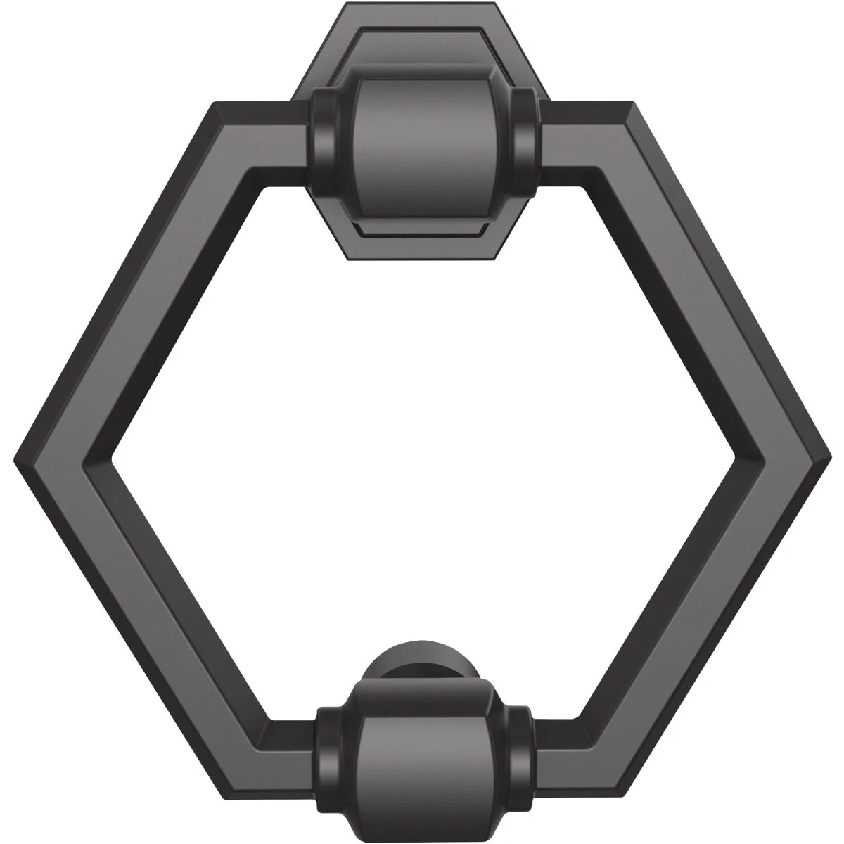 Easy-to-Use National Hardware 4 In. Matte Black Powell Door Knocker Elite