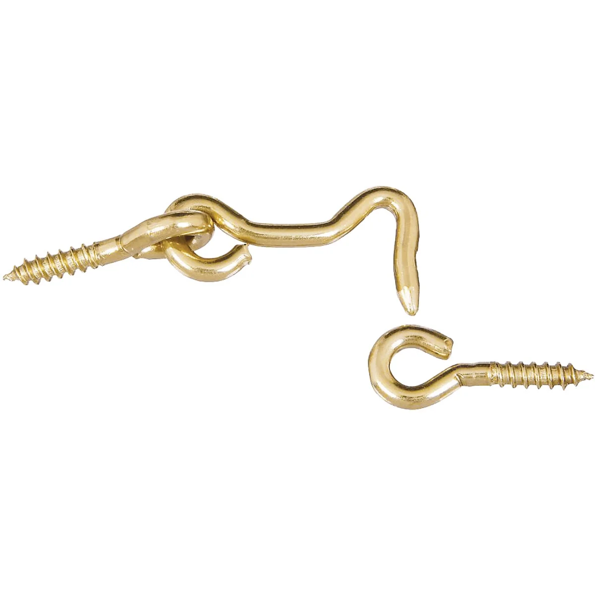 Unique National Solid Brass 1-1 2 In. Hook Eye Bolt 2 Ct. Prestigious
