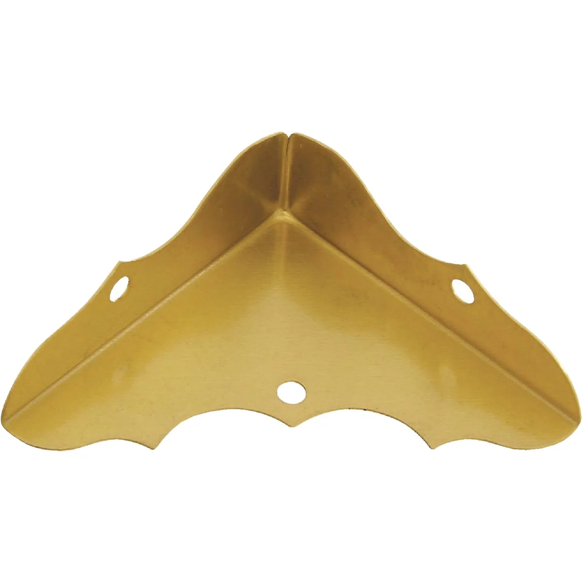Pure National Catalog V1854 5 8 In. x 1-3 4 In. Brass Decorative Corner Protector 4-Count Convenient