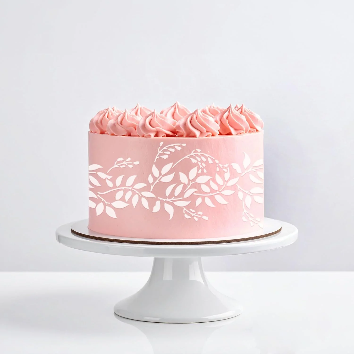 Traditional Long Border Cake Stencil 4 x 12.75 Junta Secure