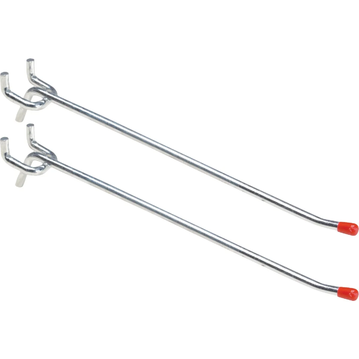 Crafted 8 In. Medium Duty Safety Tip Straight Pegboard Hook 2-Count Practical
