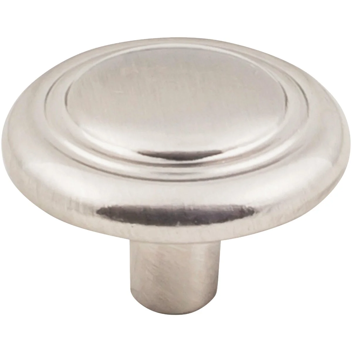 Smooth KasaWare 1-1 4 In. Dia. Satin Nickel Cabinet Knob 4-Pack Solid