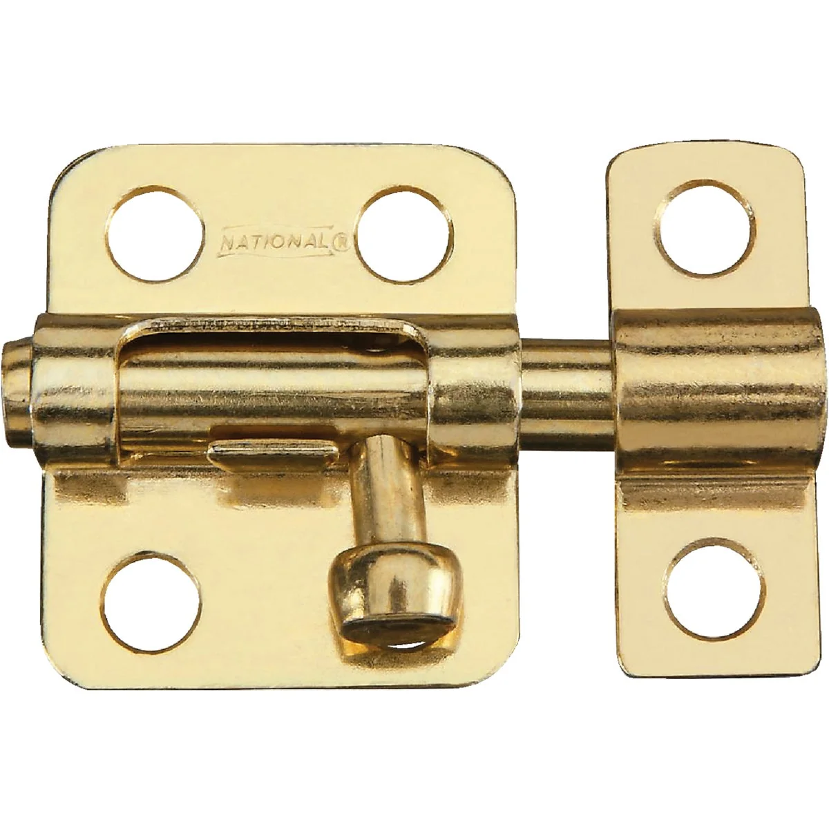 Functional National 2 In. Satin Brass Cellar Window Barrel Bolt Selected
