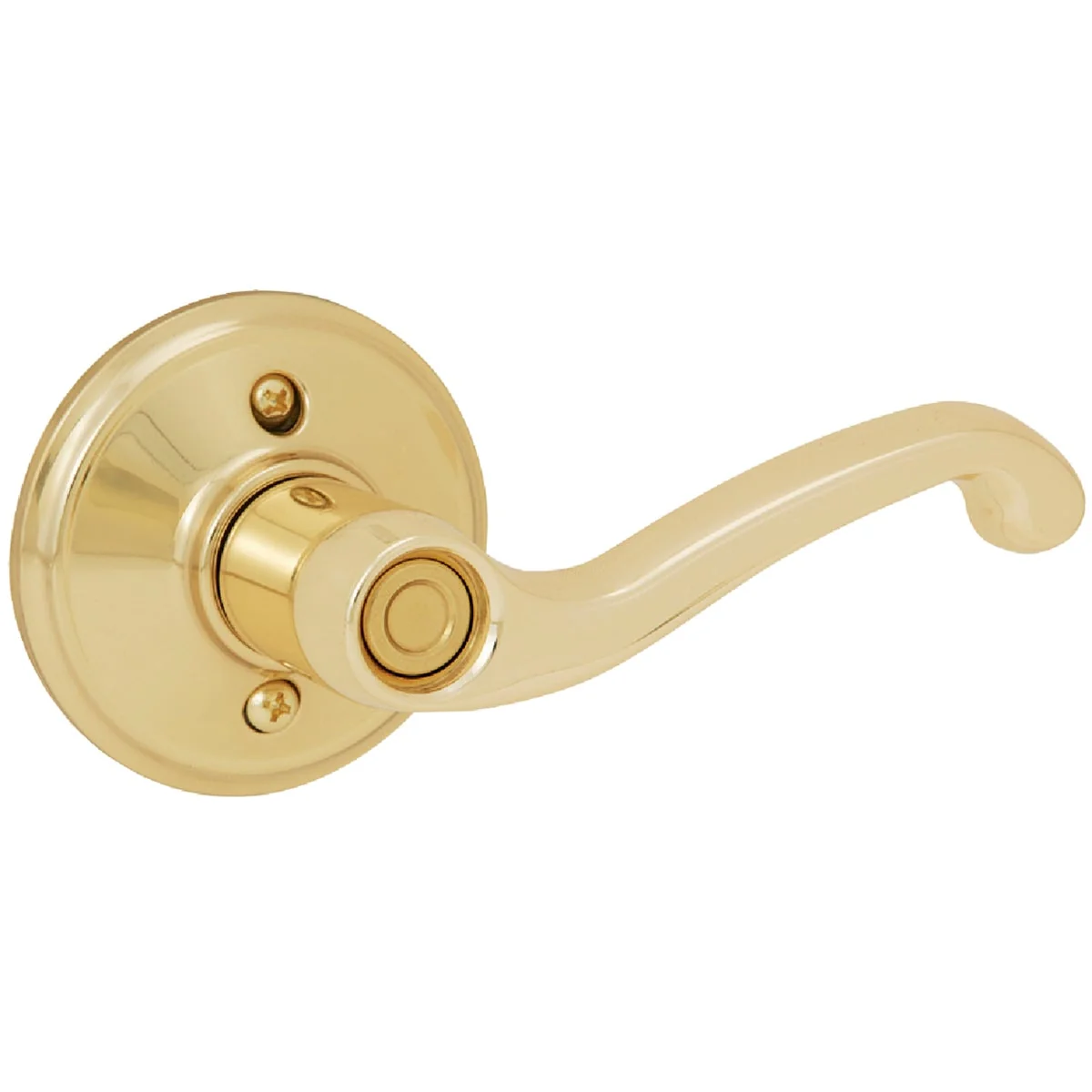 Casual Schlage Polished Brass Flair Privacy Door Lever Stylish