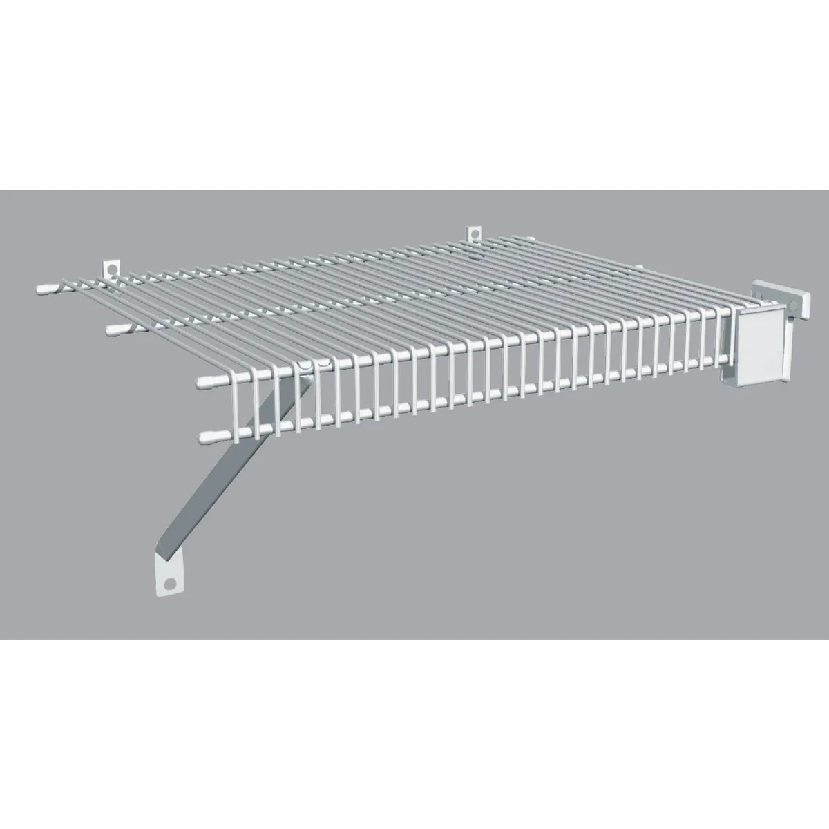 Optimized ClosetMaid 6 Ft. W. x 16 In. D. Close Mesh Ventilated Closet Shelf White Relaxed