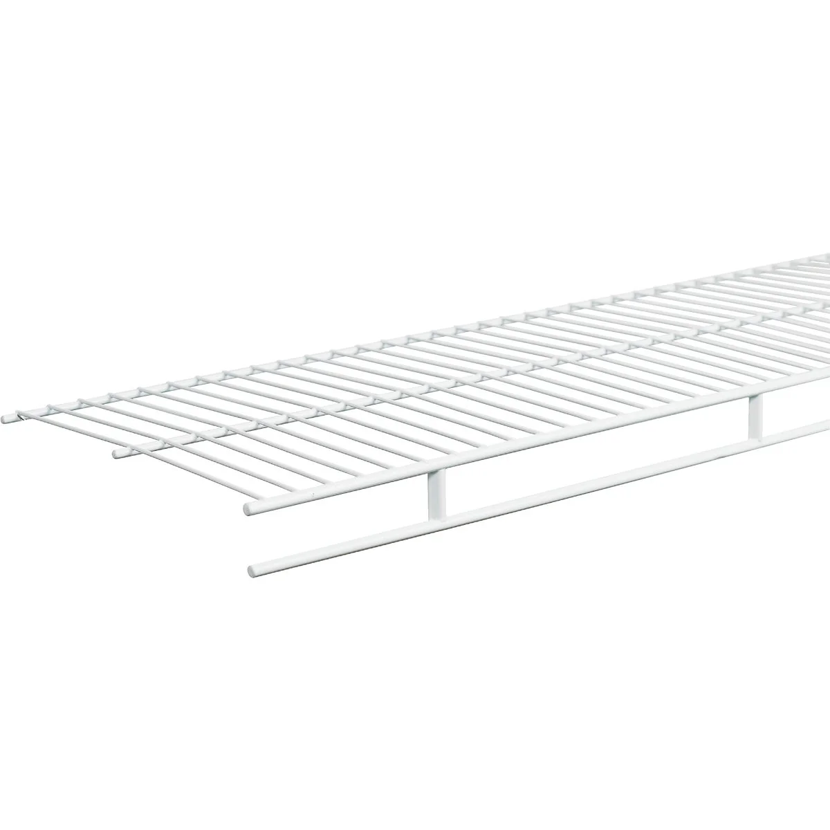 Unique ClosetMaid 4 Ft. W. x 12 In. D. Ventilated Wire Shelf Rod White Authentic