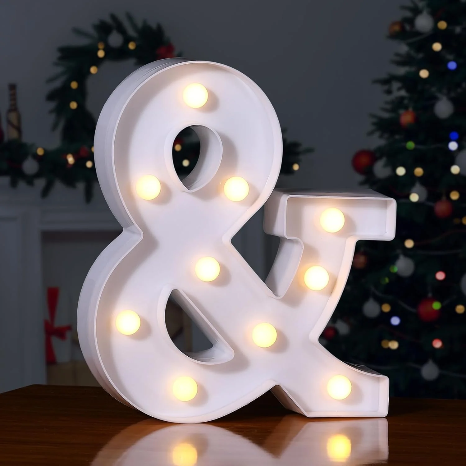Advanced Foaky LED Letter Lights Sign Marquee Light Up Letters Sign for Night Light Wedding Birthday Party Battery Powered Christmas Lamp Home Bar Contemporary