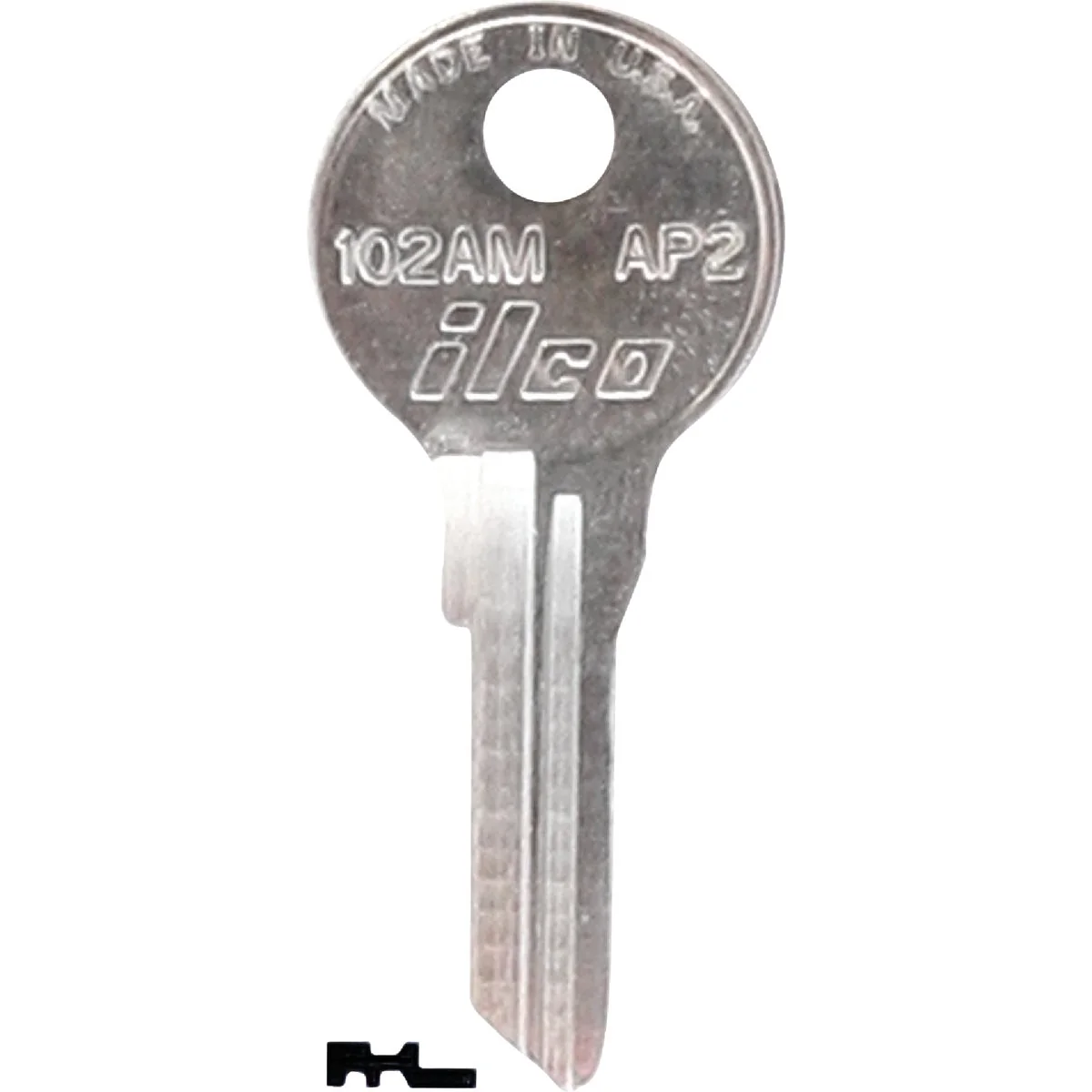 Enhanced ILCO APS Nickel Plated File Cabinet Key AP2 10-Pack Artisan