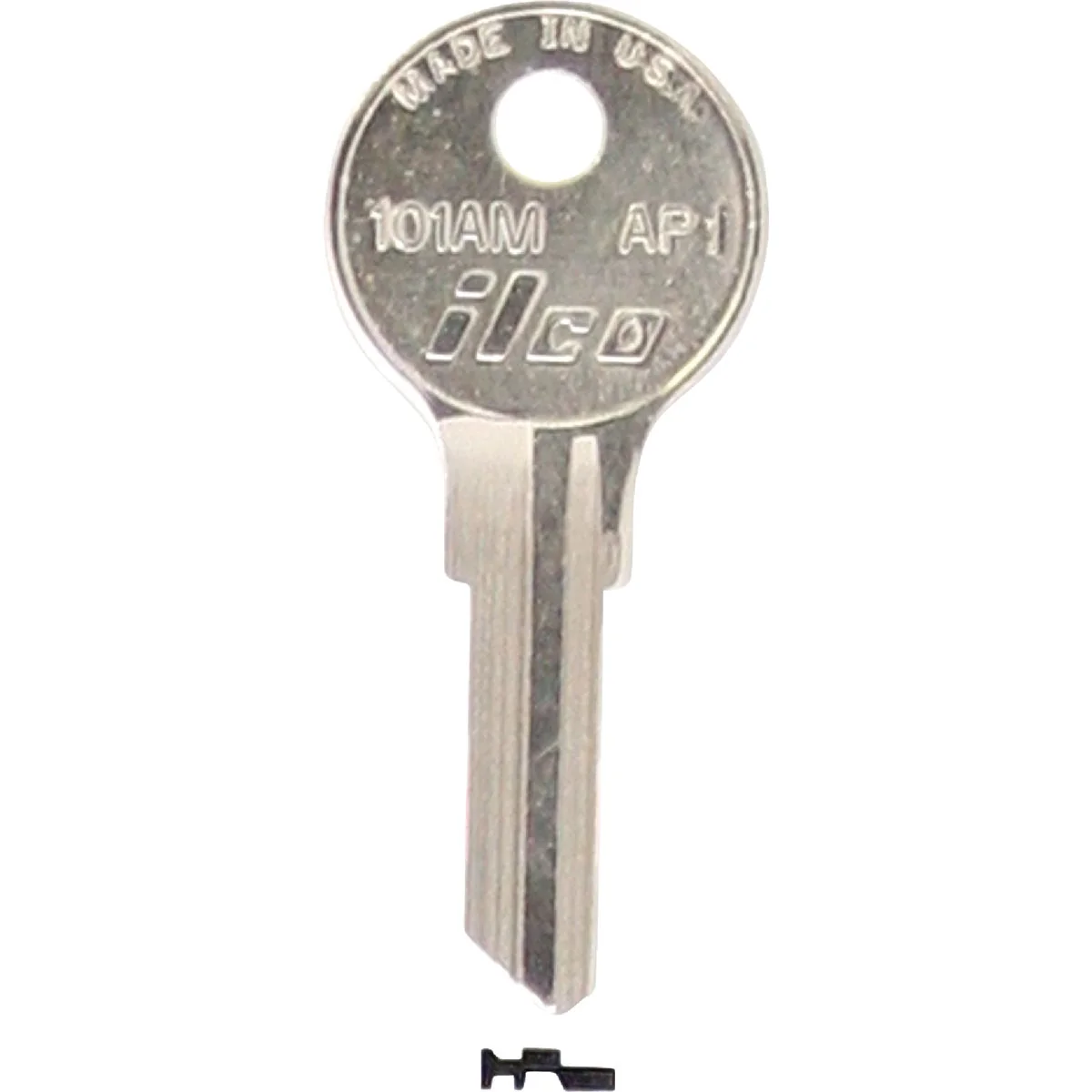 Refined ILCO APS Nickel Plated File Cabinet Key AP1 10-Pack Clean