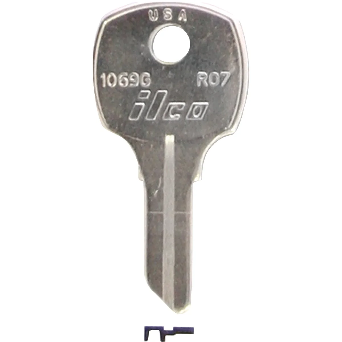 Quality ILCO Russwin Nickel Plated File Cabinet Key R07 10-Pack Modern