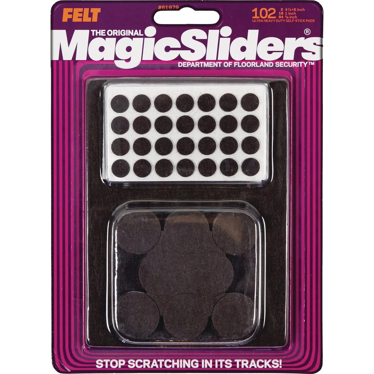 High-Quality Sliders Assorted Brown Self-Adhesive Ultra Heavy-Duty Furniture Pad 102-Pack Optimized