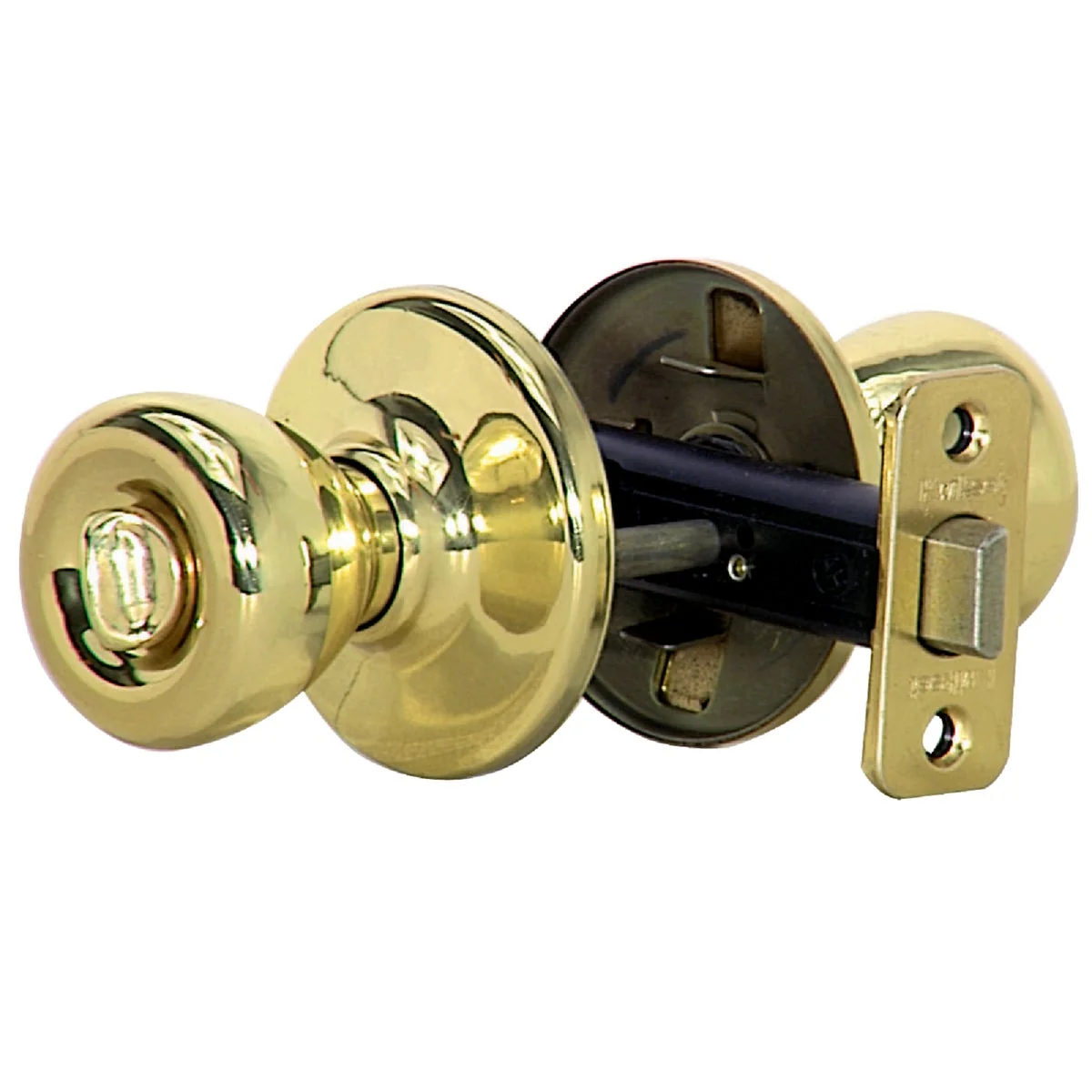 Original Design Kwikset Tylo Polished Brass Bed Bath Door Knob Smart