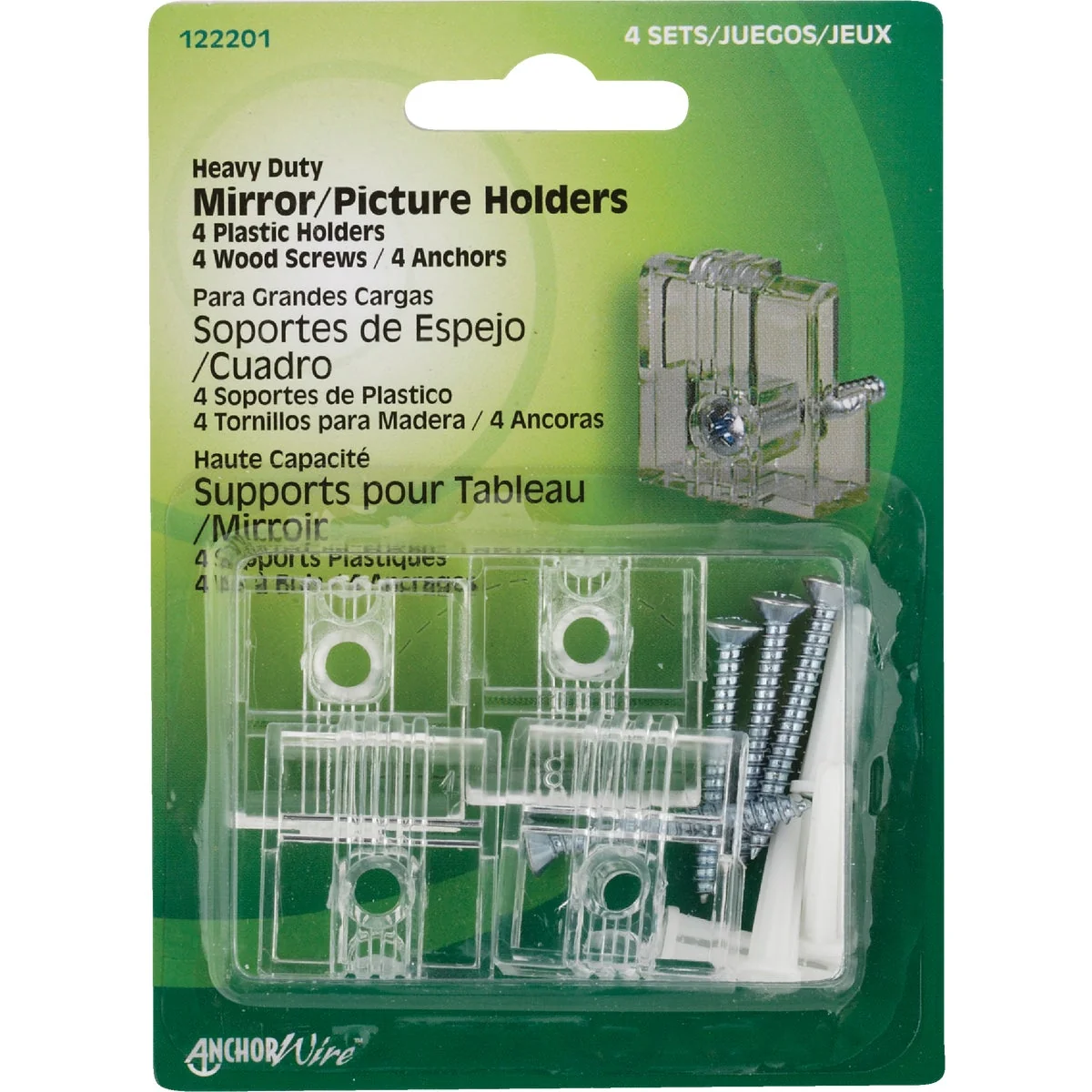Exclusive Hillman Heavy-Duty Mirror Holders 4-Sets Official