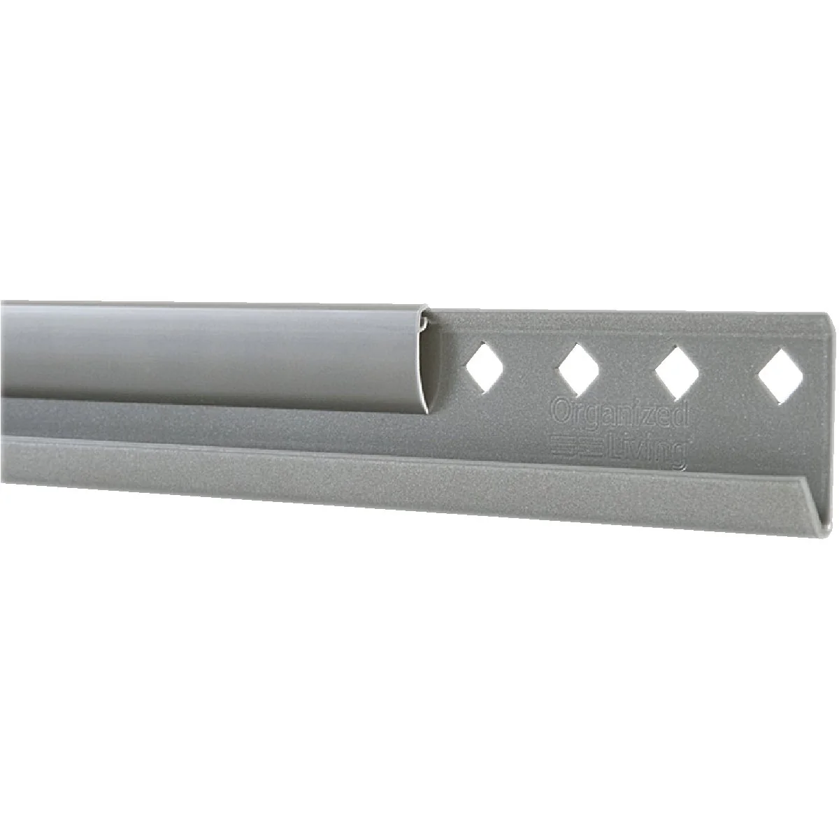 Unique domRail 42 In. Nickel Horizontal Hanging Rail with Cover Long-Lasting