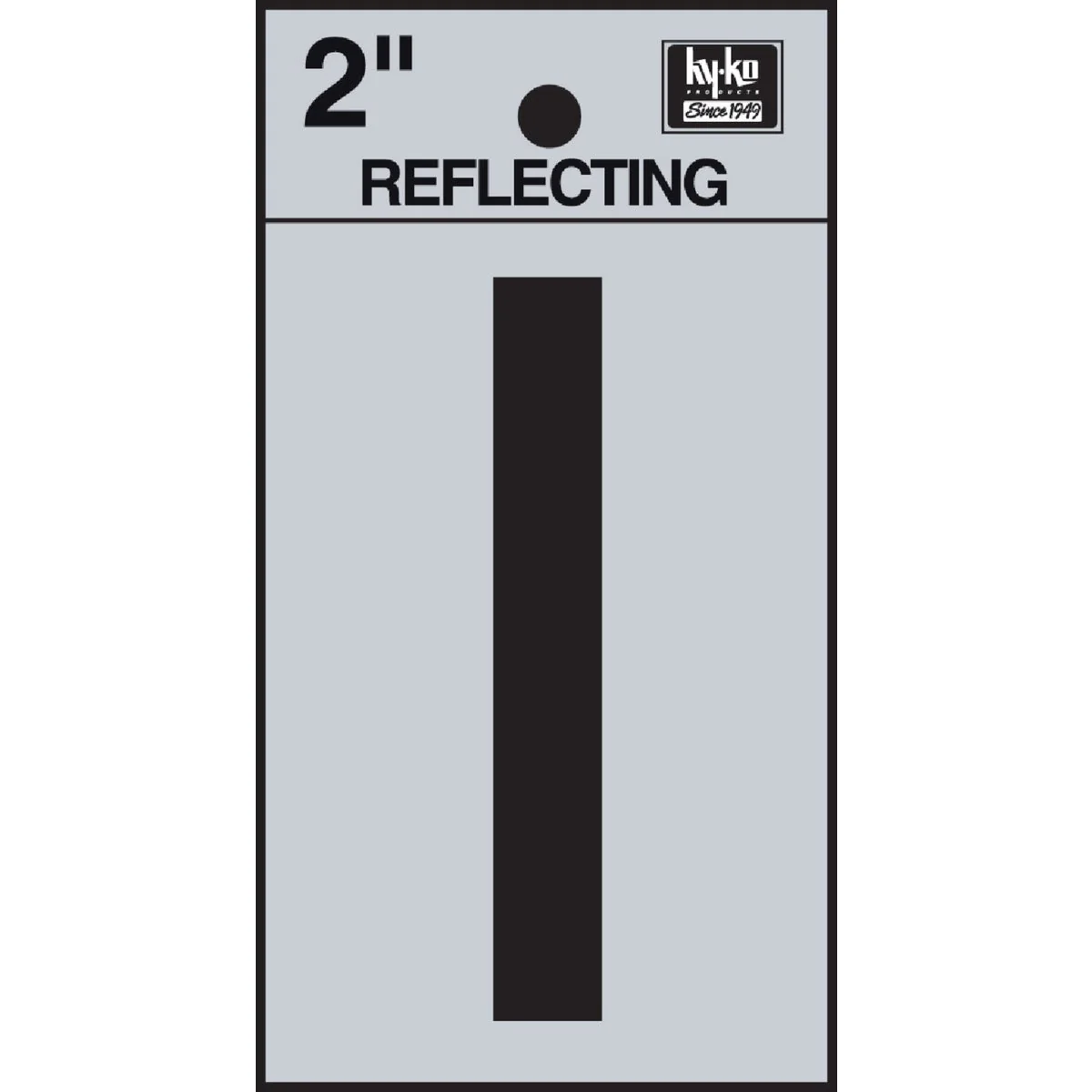 Trendy Hy-Ko Vinyl 2 In. Reflective Adhesive Letter I Smart
