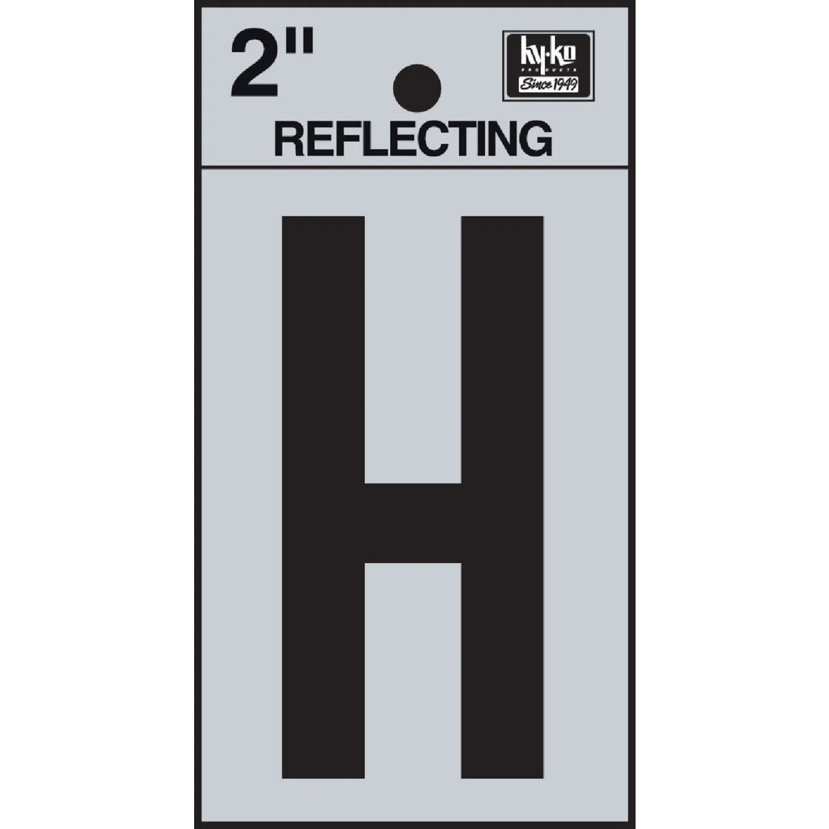 Excellent Hy-Ko Vinyl 2 In. Reflective Adhesive Letter H Next-Generation