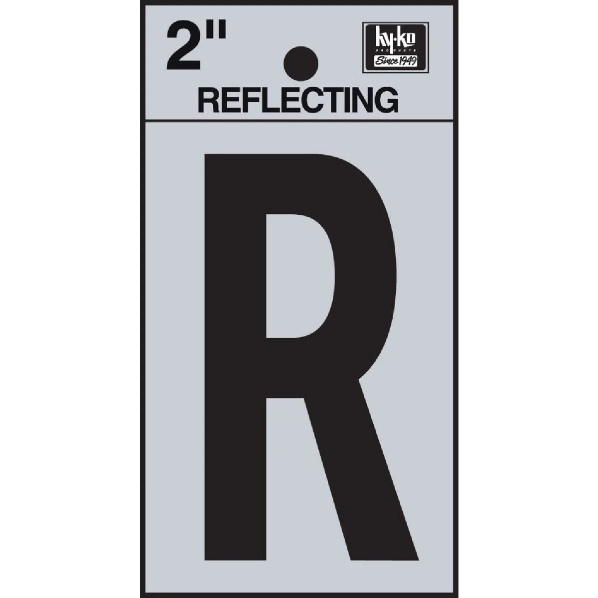 Superior Hy-Ko Vinyl 2 In. Reflective Adhesive Letter R Recyclable