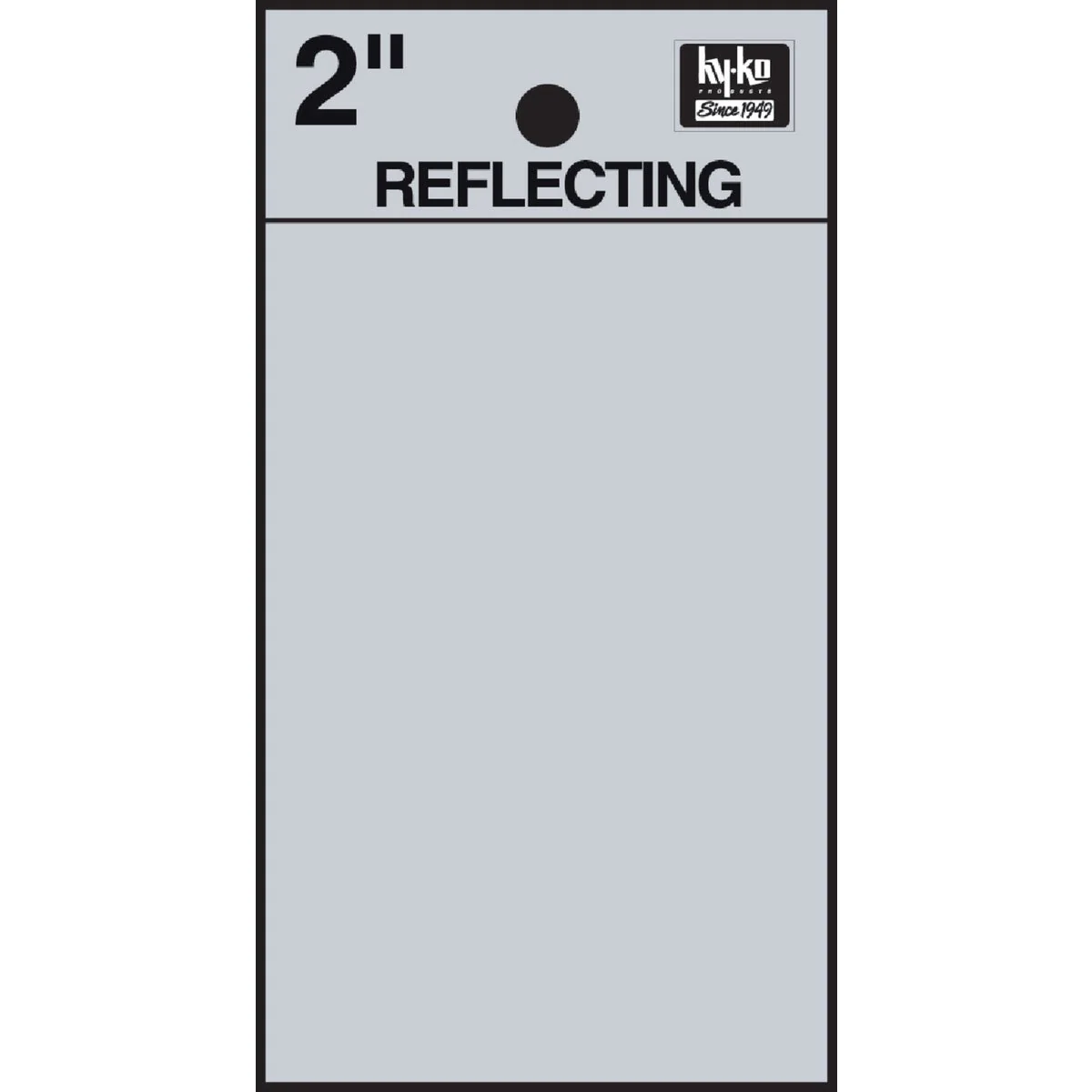 Environmentally Friendly Hy-Ko 2 In. Vinyl Adhesive Symbol Blank Soft