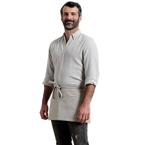 Modern Chef Waist Aprons for Women with Pockets Organic