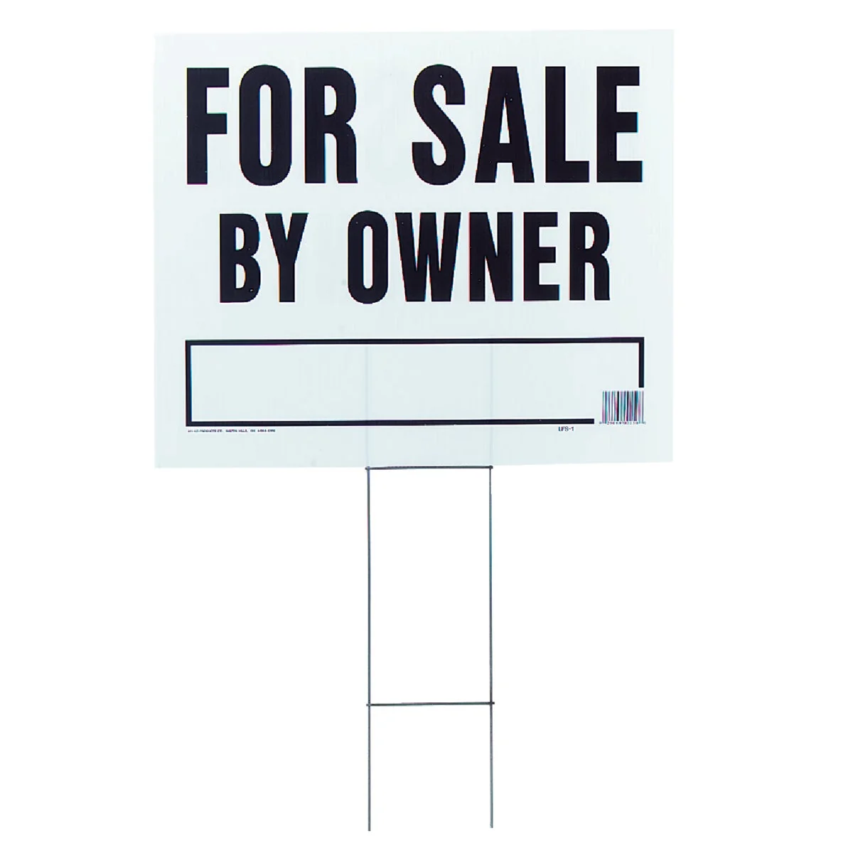 Natural Hy-Ko Corrugated Plastic Sign For By Owner Responsible