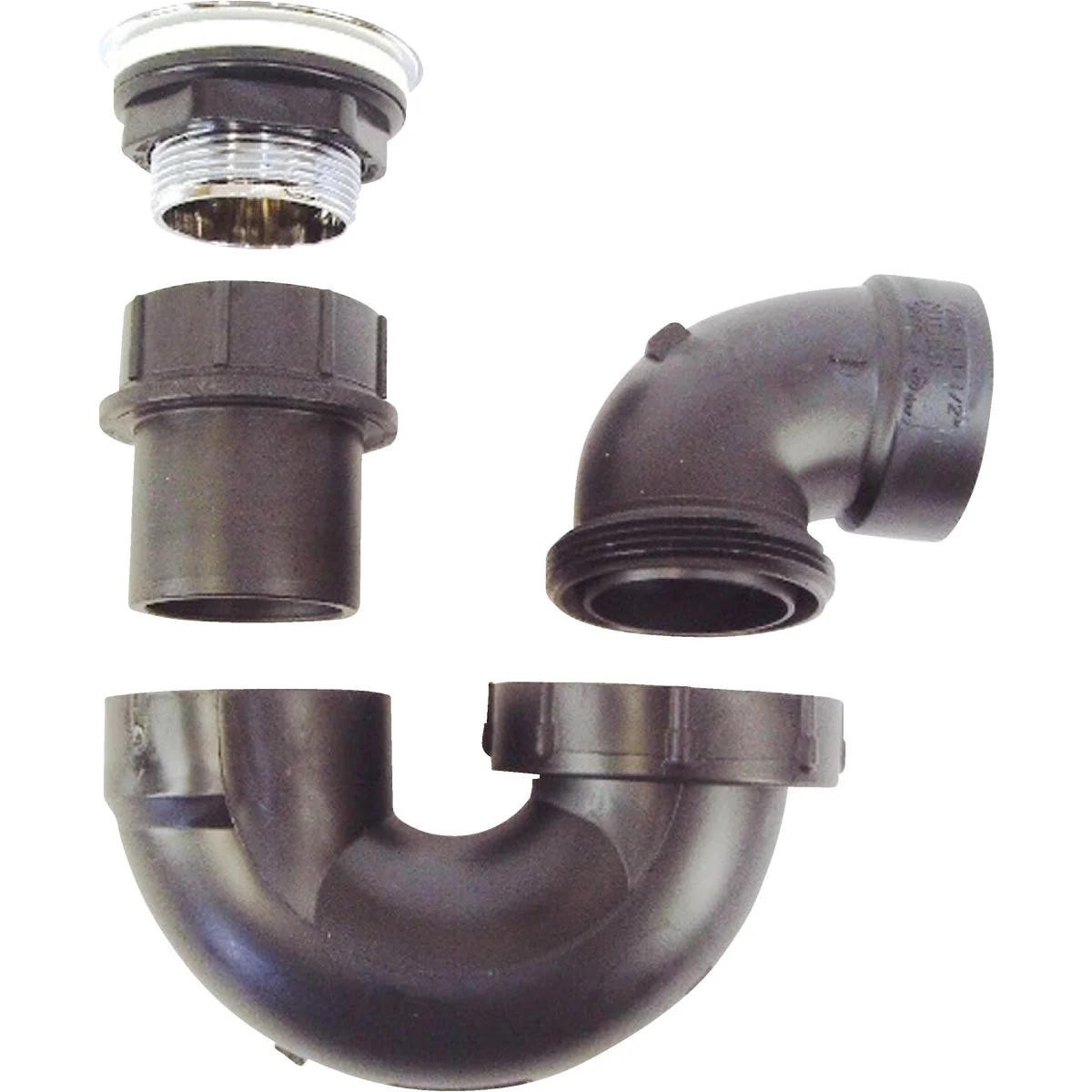 Fine United States Hardware Black ABS Plastic Bathtub P-Trap Responsible