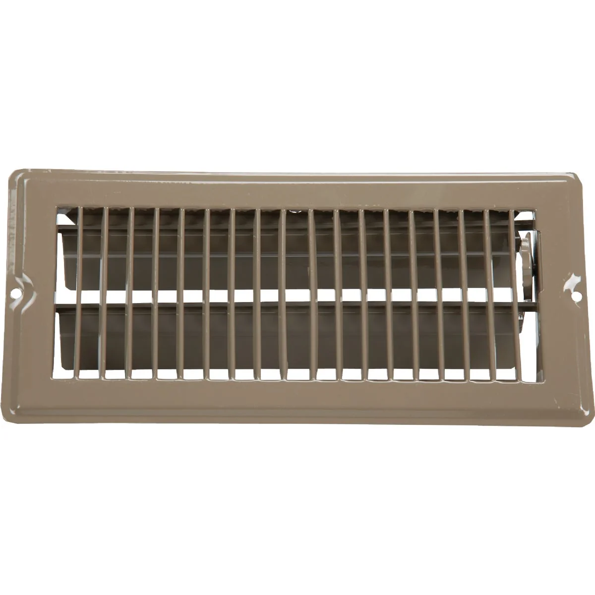 Elegant United States Hardware 4 In. x 10 In. x 11 16 In. Brown Steel Floor Register Original
