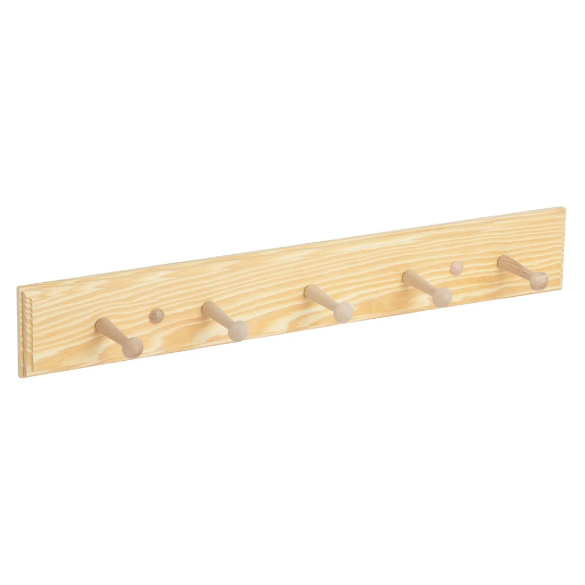 Eco-Friendly Waddell Wood 24 In. Shaker Peg Rack Reusable