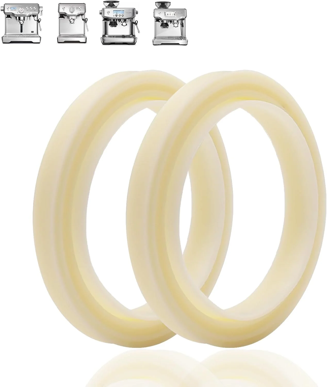 Artisan Dianrui 2PCS 54mm Silicone Steam Ring for Breville Espresso Machine Accessories BES870xl 878 860 880 810 840 450 500 Espresso Accessories Grouphead Contemporary