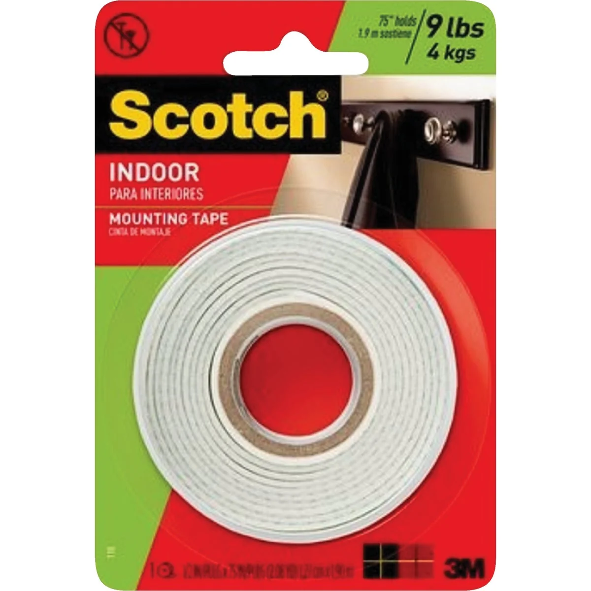 Exclusive 3M Scotch 1 2 In. x 80 In. White Indoor Double-Sided Mounting Tape 9 Lb. Capacity Smooth