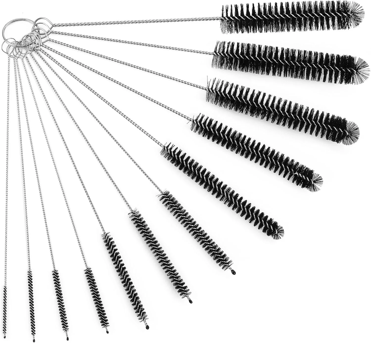 High-Performance Straw Cleaner Brush Set 12 Pieces Botthle Cleaning Brush and Nylon Tube Brush Brush 11.8 Inch Long Cleaning Brush Kit for Water Bottle Classic