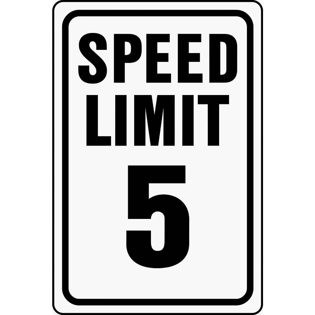 Lightweight Hy-Ko Heavy-Duty Aluminum Sign Speed Limit 5 Easy-to-Use