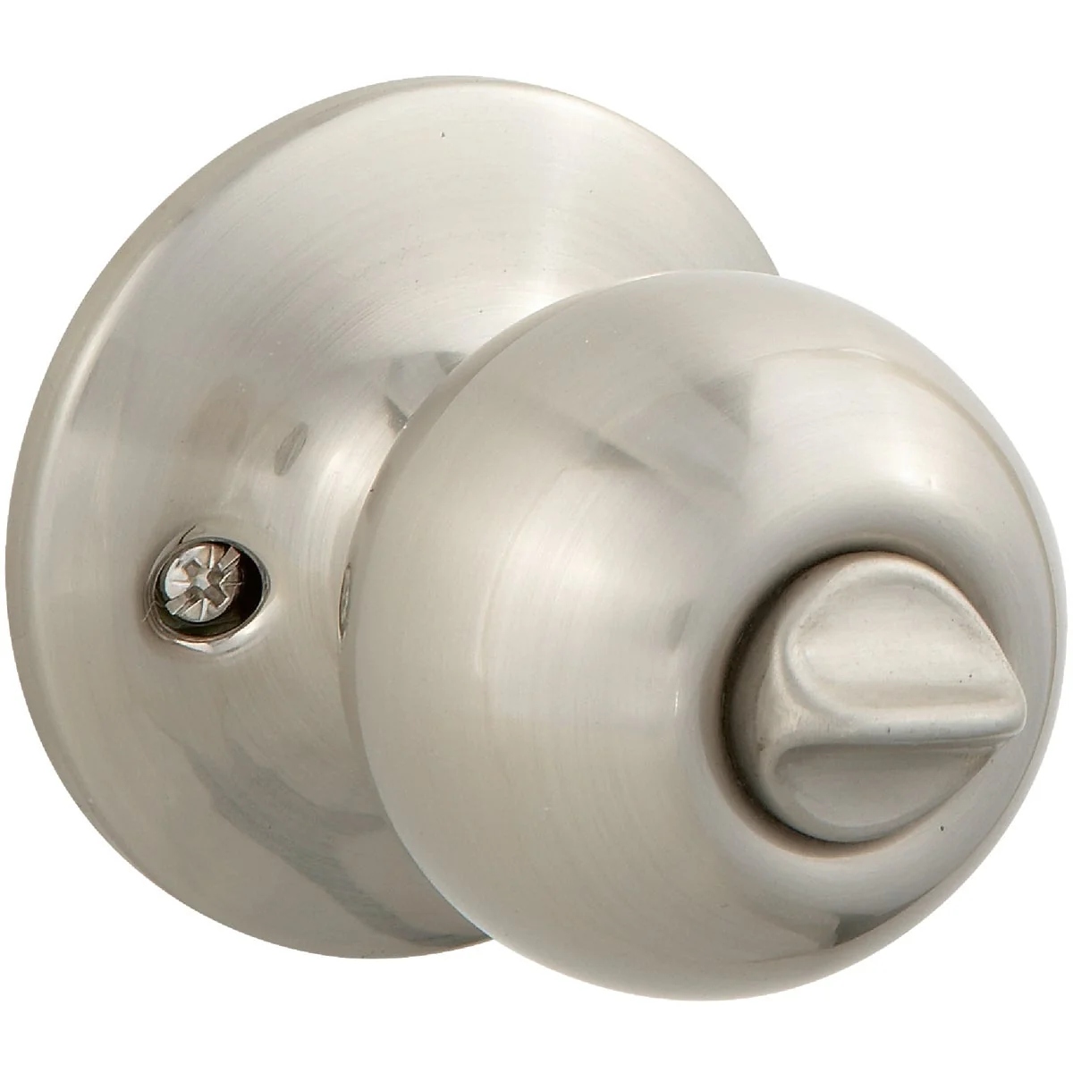 Smooth Steel Pro Brushed Nickel Bed Bath Door Knob Reusable