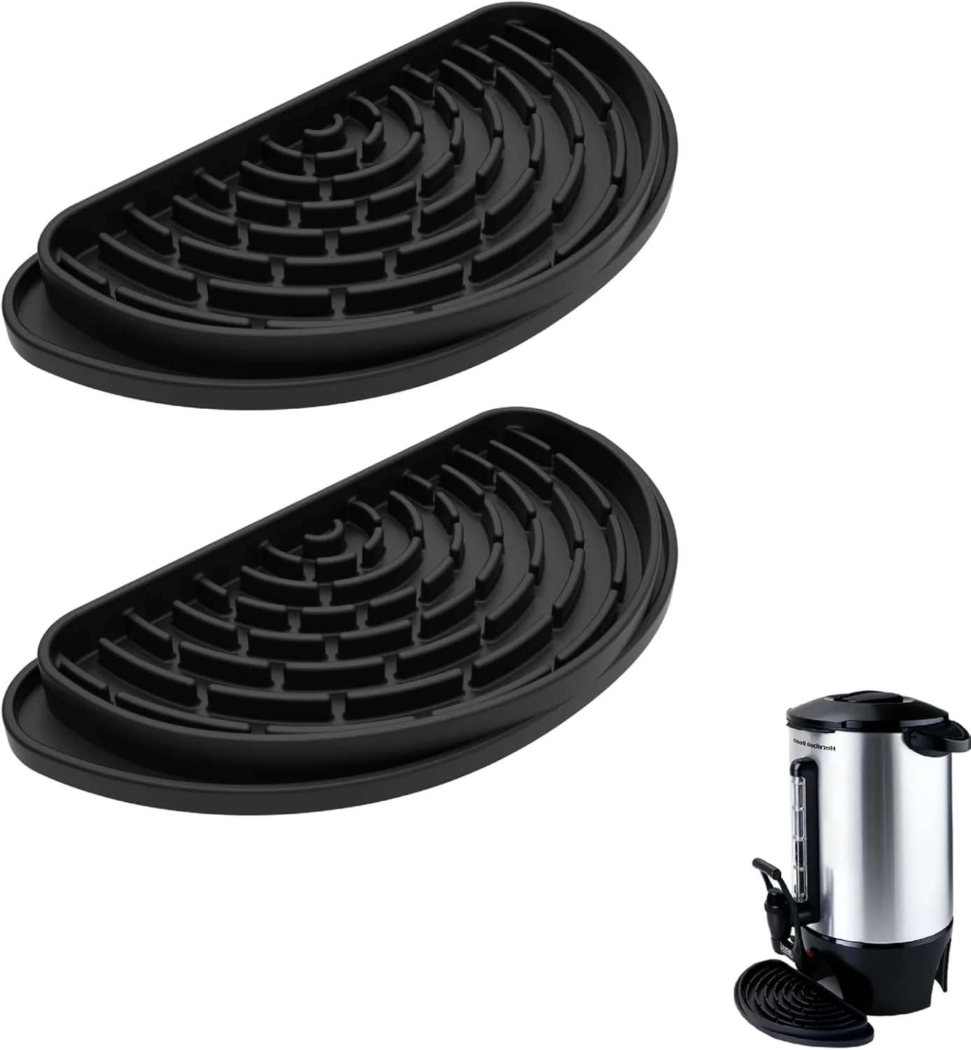 Reliable 2 Pack Coffee Drip Tray for Hamilton Beach 45 Cup Coffee Beverage Dispenser Silicone Drip Pan for Drink Dispenser Lightweight