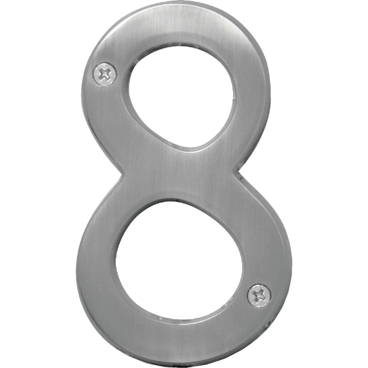 Selected Hy-Ko Prestige Series 4 In. Satin Nickel House Number Eight Top-Quality
