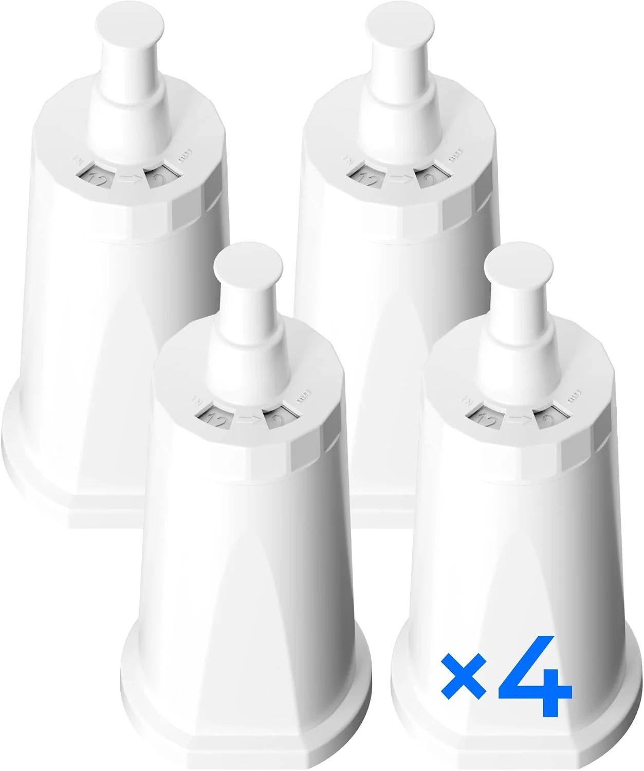 Elite Waterdrop BES008 Filter for Breville® Water Filter 4 Pack Compatible with Breville® Oracle® Jet BES985 Barista Touch Impress BES881 Barista Touch BES880 TÜV SÜD 4 Pack Authentic