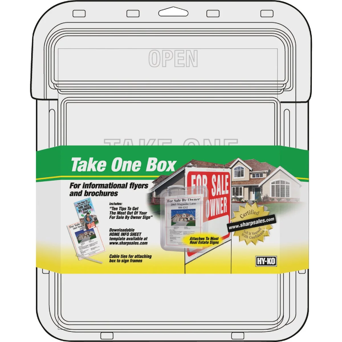 Recyclable Hy-Ko Clear Take One Box Functional