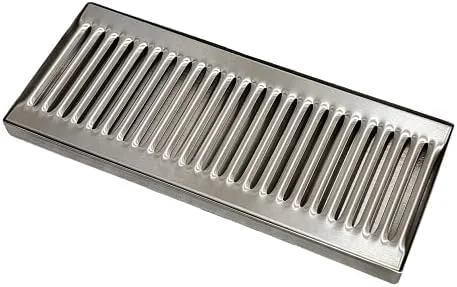 Unique Rattleware Stainless Steel Low Profile Drip Tray – for Home Club Bar Cafe Restaurant Hotel or Commercial Use – Heavy Duty Easy to Clean No Drain 5″ x 12″ Low profile drip control Easy-to-Use