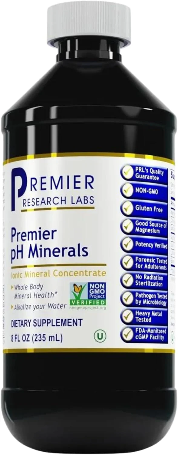 Refined Premier Research Labs Premier pH Minerals – Trace Mineral Drops for Distilled Water Magnesium Supplement Reverse Osmosis Water Professional