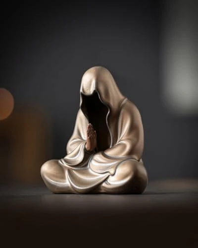 Relaxed Ceramic Zen Figurine Faceless Tea Pet Fine