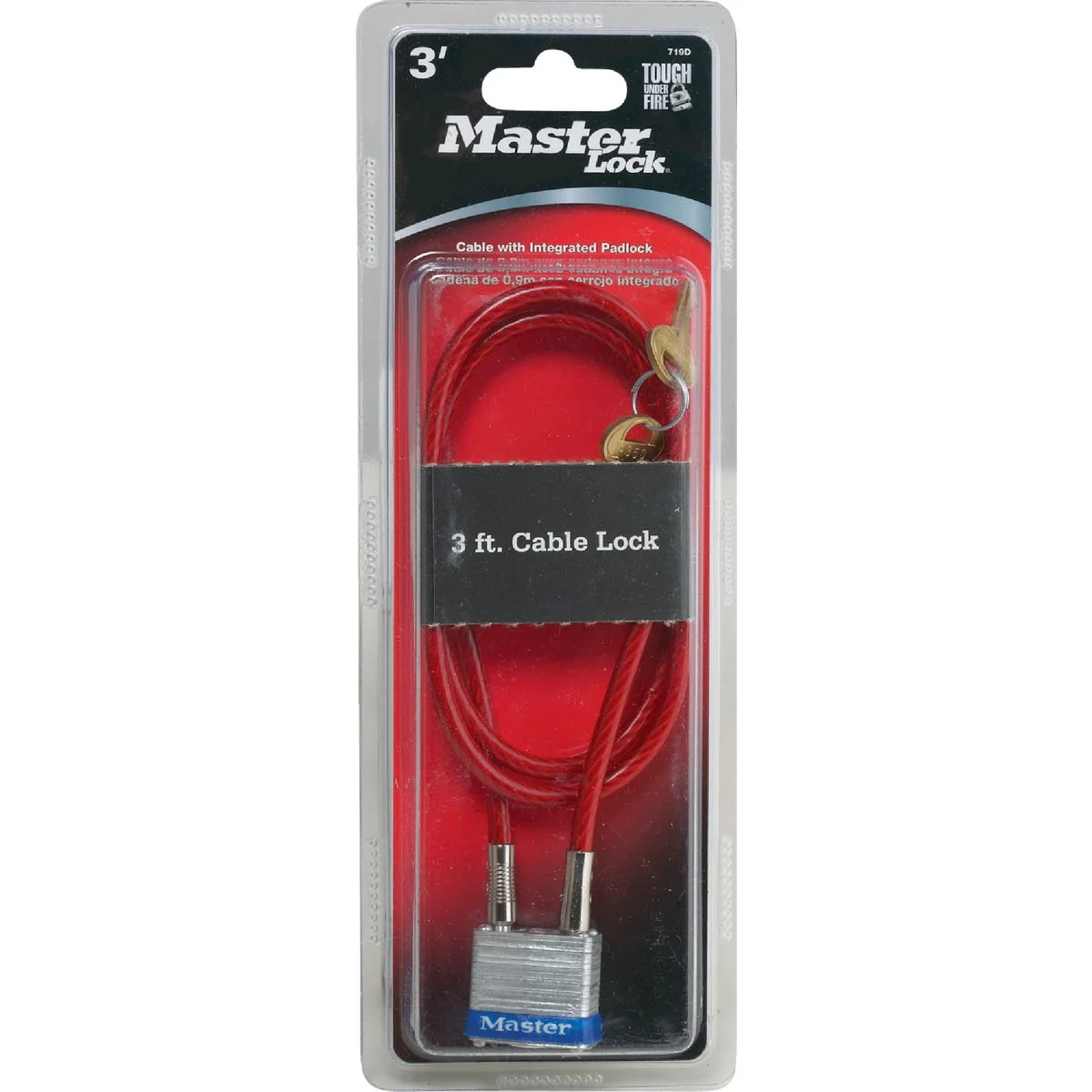 Sustainable Master Lock 3 Ft. Padlock Cable Expertly Made