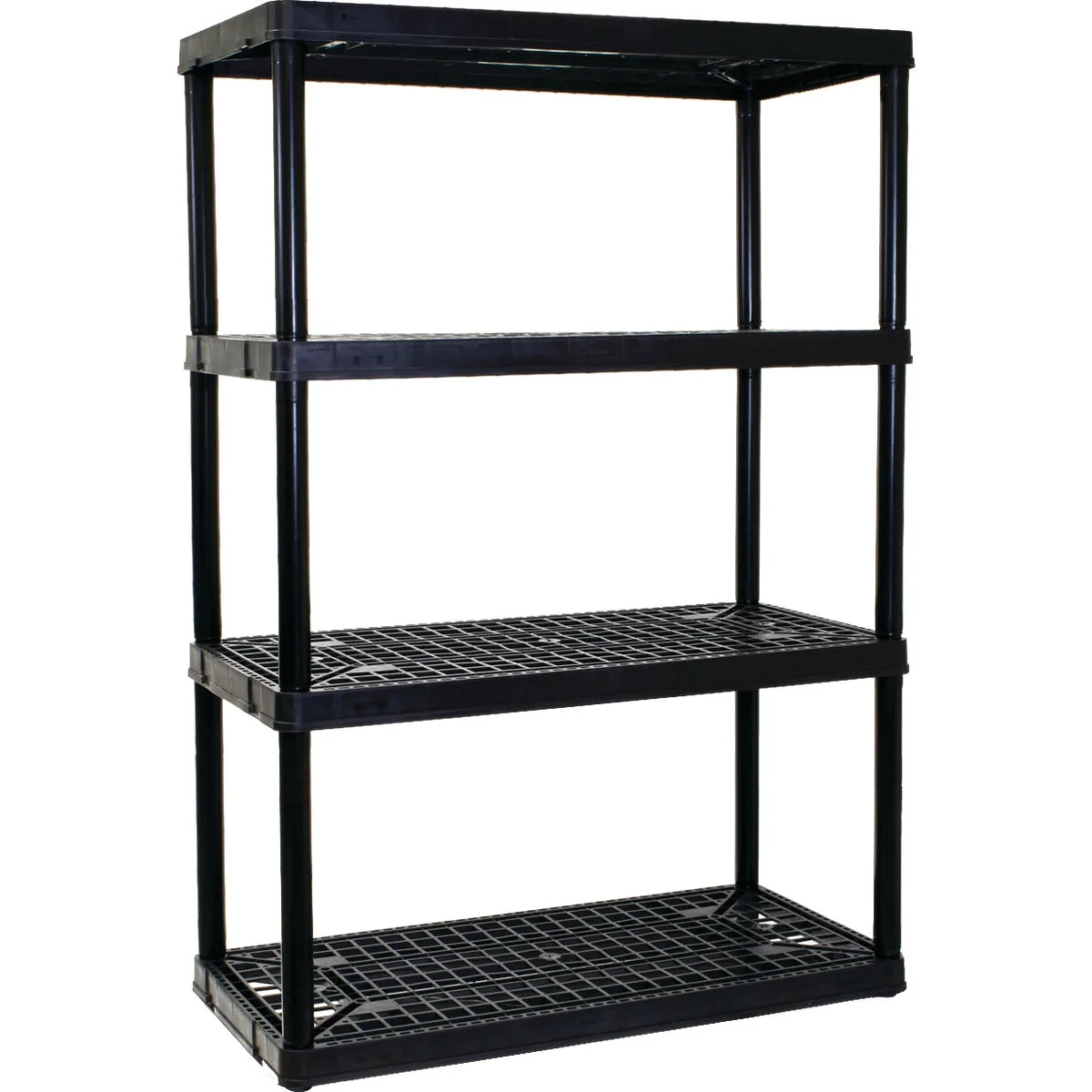Original Gracious Living 4 Shelf Heavy Duty Black Ventilated Unit Secure