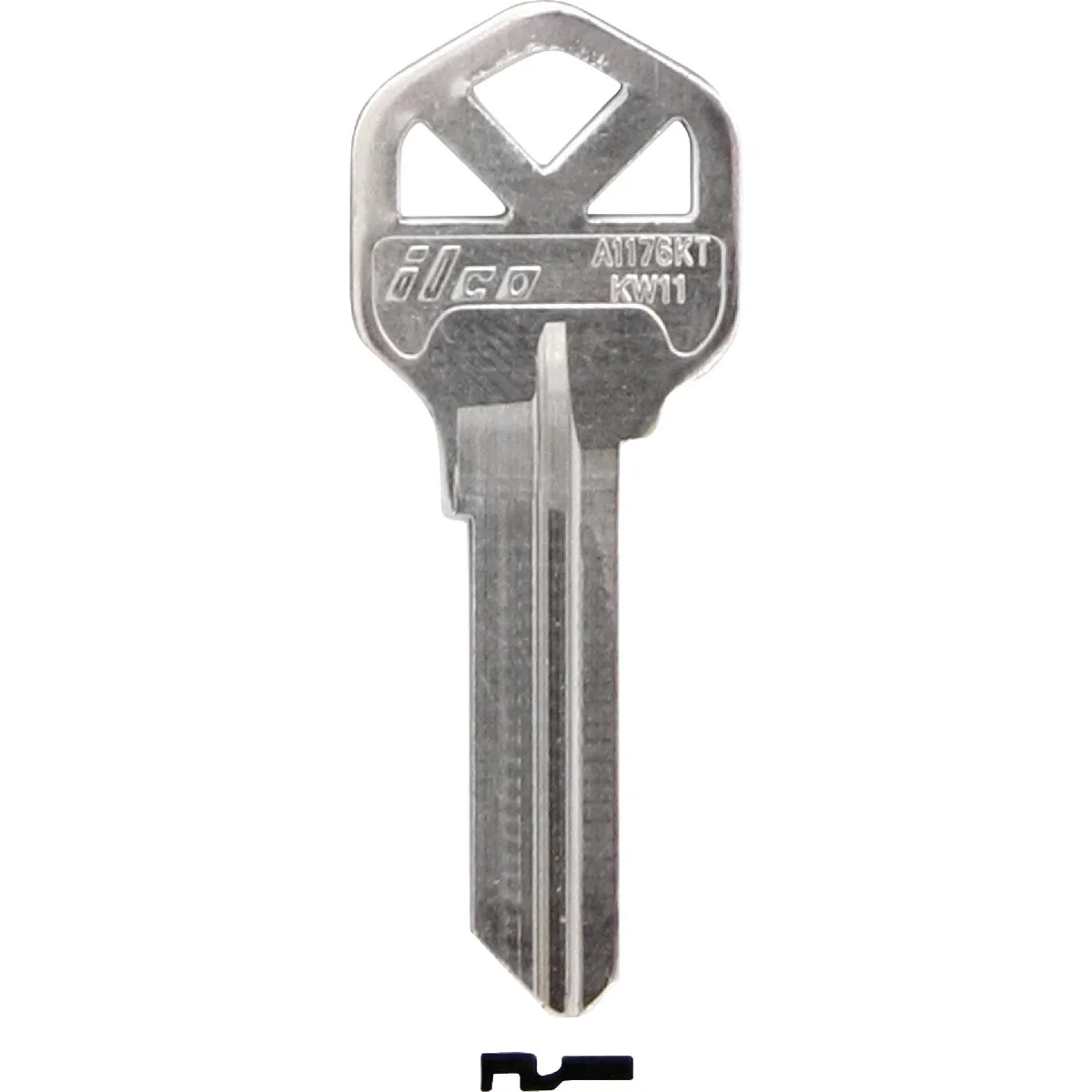 Verified ILCO Kwikset Nickel Plated House Key KW11 10-Pack Long-Lasting