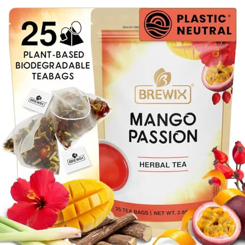 Long-Lasting Mango Passion Fruit Herbal Tea Bags 25 Count Optimized