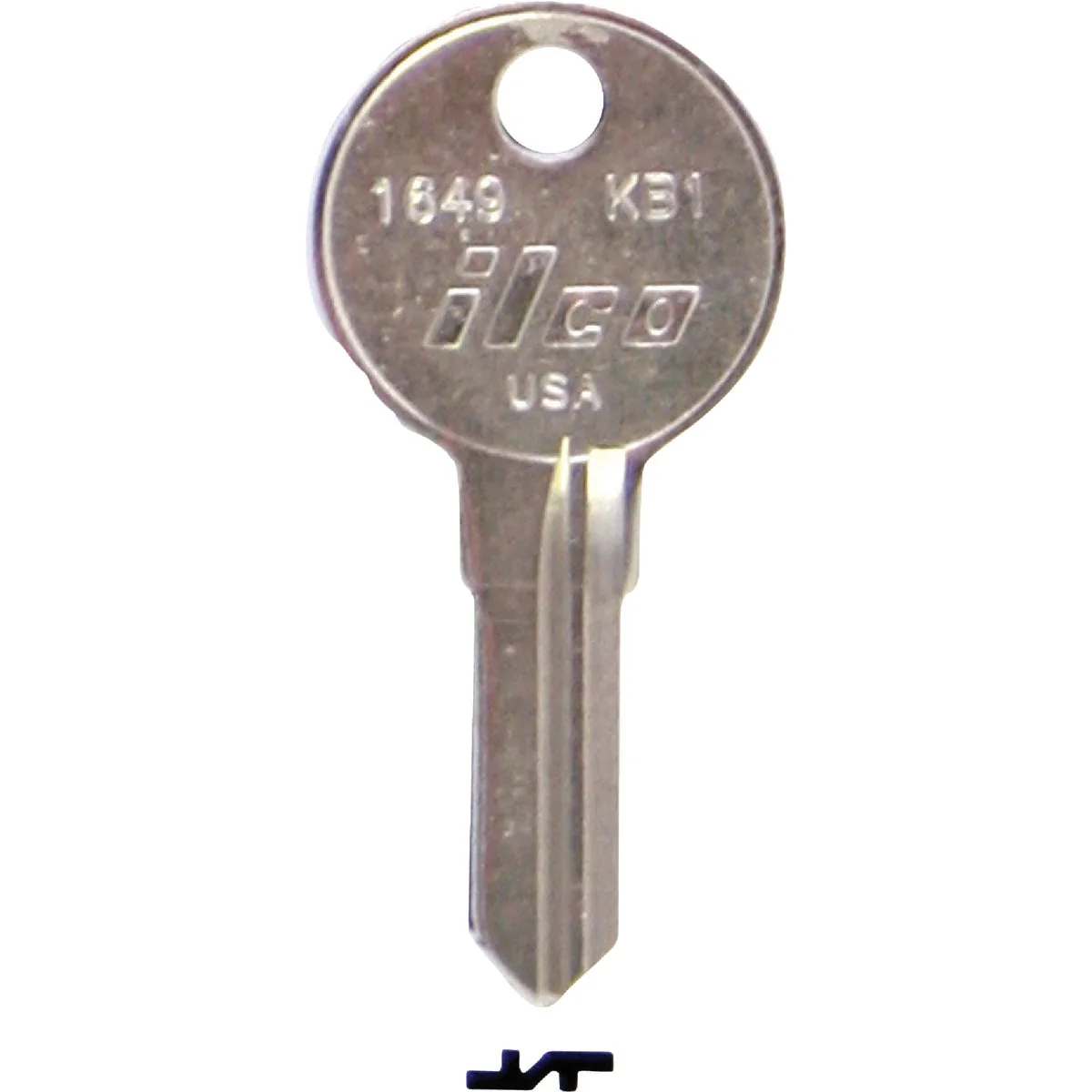 Crafted ILCO Kimball Nickel Plated File Cabinet Key KB1 10-Pack World-Class