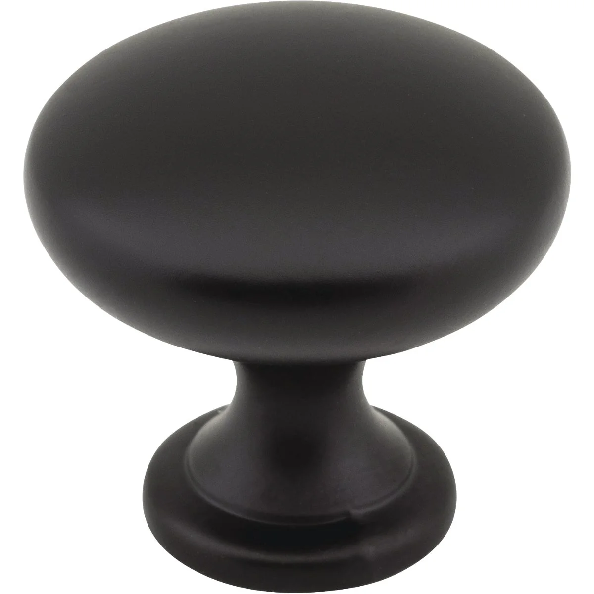 Refined KasaWare 1-3 16 In. Diameter Zinc Diecast Matte Black Cabinet Knob 10-Pack Original